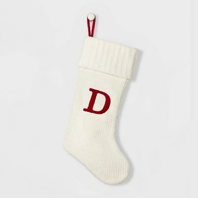 Budget 😀 Knit Monogram 🎁 Christmas Stocking White - Wondershop™ ✨ 6 Budget 😀 Knit Monogram 🎁 Christmas Stocking White - Wondershop™ ✨ - Image 6
