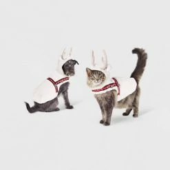 Best deal ✔️ Dog and Cat Hoodie Costume - White Reindeer - Wondershop™ 🥰 -Wondershop Elegant Shop unnamed file 1020