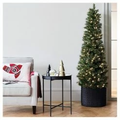 Budget 🔥 7.5' Pre-Lit Slim Virginia Pine Artificial 🎅 Christmas Tree Clear Lights - Wondershop™ ✨ -Wondershop Elegant Shop unnamed file 103