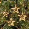 Brand new ❤️ 4ct Sequined Star 🎁 Christmas Tree Ornament Set Gold - Wondershop™ ⌛