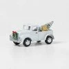 Wholesale ✨ Medium Metal Truck with 🎄 Christmas Tree Decorative Figurine White - Wondershop™ 🎉