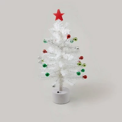 Best deal β 21" Battery Operated Rotating Tinsel π Christmas Tree White - Wondershop™ π 1 Best deal β 21" Battery Operated Rotating Tinsel π Christmas Tree White - Wondershop™ π