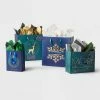 Best Sale ✔️ 4ct Assorted Gift Bag Blue/Green - Wondershop™ 😀