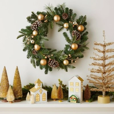 Buy π€© 9" Battery Operated Decorative Paper House White/Gold - Wondershop™ π 1 Buy π€© 9" Battery Operated Decorative Paper House White/Gold - Wondershop™ π