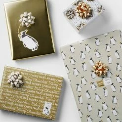 Best Sale 😍 80 sq ft Gift Wrap Pack Gold/Silver - Wondershop™ 🎉