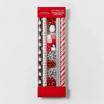 Best Pirce β¨ 80 sq ft Gift Wrap Pack Red/White/Silver - Wondershop™ π 2 Best Pirce β¨ 80 sq ft Gift Wrap Pack Red/White/Silver - Wondershop™ π - Image 2