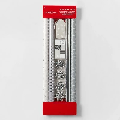 Deals ๐ฏ 80 sq ft Gift Wrap Pack Silver/White - Wondershop™ ๐ 2 Deals ๐ฏ 80 sq ft Gift Wrap Pack Silver/White - Wondershop™ ๐ - Image 2