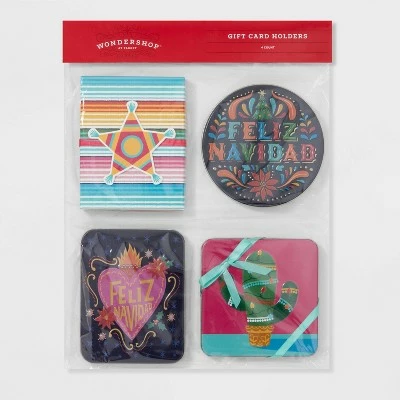 Flash Sale 🥰 4ct 'Feliz Navidad' Gift Card Holder - Wondershop™ 🥰 2 Flash Sale 🥰 4ct 'Feliz Navidad' Gift Card Holder - Wondershop™ 🥰 - Image 2