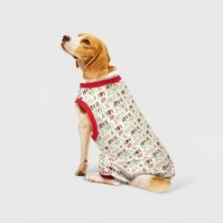 Cheap 💯 Dog and Cat Matching Family Pajama Set - Wondershop™ Joyful Cream ✔️ -Wondershop Elegant Shop unnamed file 1204