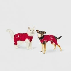 Outlet 🥰 Dog and Cat Union Suit Pajama - Red - Wondershop™ 👏 -Wondershop Elegant Shop unnamed file 1218