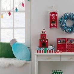 Best Sale π 11.5" Battery Operated Illuminated North Pole Table Top Advent Calendar Red - Wondershop™ π