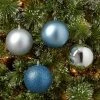 Coupon 😉 12ct Round Plastic 🎄 Christmas Tree Ornament Set - Wondershop™ Blue/silver 🧨
