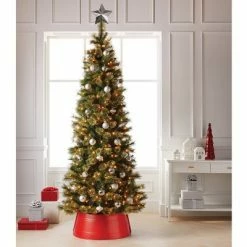 Flash Sale 🛒 27" Metal Tree Collar Glossy Red - Wondershop™ 🤩