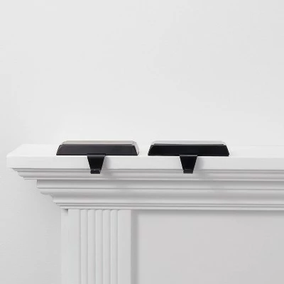 Best Sale 🛒 2pk Basic Stocking Holder - Wondershop™ Black 👏 3 Best Sale 🛒 2pk Basic Stocking Holder - Wondershop™ Black 👏 - Image 3