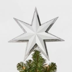 Top 10 😍 13in 21ct LED Light Glitter Star with Silver Glitter Star Tree Topper - Wondershop™ ⌛