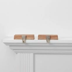 Promo ✨ 2pk Faux Wood Base 🔔 Christmas Stocking Holder - Wondershop™ ✨