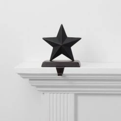 Discount 🔔 Metal Star 🎄 Christmas Stocking Holder Black - Wondershop™ 🌟