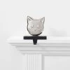 Coupon 🛒 Cat ❄ Christmas Stocking Holder Silver/Black - Wondershop™ 🛒