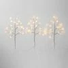 Brand new 🧨 3ct LED Artificial Birch Twig Stake Lights Warm White - Wondershop™ 🛒