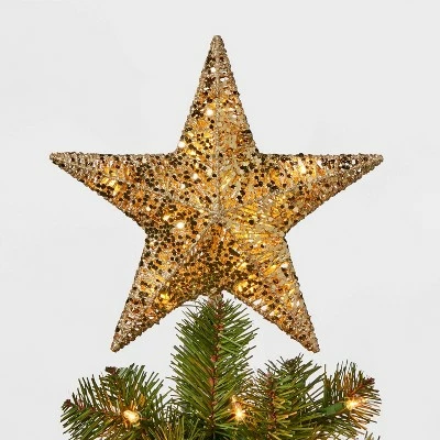 Hot Sale 😀 10in LED Lit Sequin Wrapped Star Tree Topper - Wondershop™ Silver ✨ 3 Hot Sale 😀 10in LED Lit Sequin Wrapped Star Tree Topper - Wondershop™ Silver ✨ - Image 3