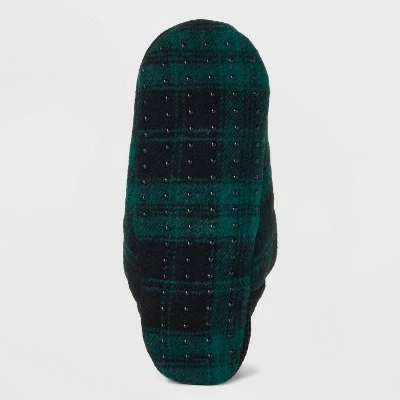 Best Sale ⌛ Adult Plaid Faux Shearling Lined Pull-On Slipper 🧦 Socks with Huggable Heel & Grippers - Wondershop™ Green/Black 😀 3 Best Sale ⌛ Adult Plaid Faux Shearling Lined Pull-On Slipper 🧦 Socks with Huggable Heel & Grippers - Wondershop™ Green/Black 😀 - Image 3