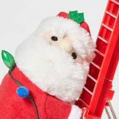 Coupon ✔️ 17" Battery Operated Climbing Santa Decorative Figurine - Wondershop™ 😍
