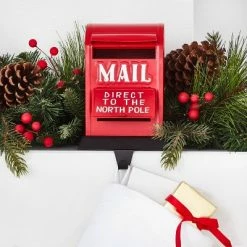 Best deal 👏 Metal Santa Mail Box Stocking Holder Red - Wondershop™ 👏