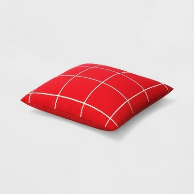 Coupon โ Oversized Grid Square โ Christmas Throw Pillow Red/Ivory - Wondershop™ ๐ 2 Coupon โ Oversized Grid Square โ Christmas Throw Pillow Red/Ivory - Wondershop™ ๐ - Image 2