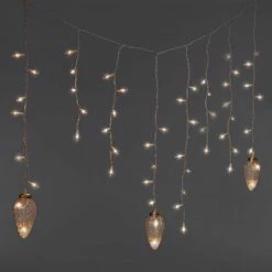 Best Pirce ⌛ 150ct Incandescent Icicle Lights with Novelty Accent Clear with White Wire - Wondershop™ White Rattan Star 🎉 -Wondershop Elegant Shop unnamed file 280