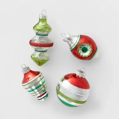 Discount ✨ 14ct Striped Glass 🎄 Christmas Tree Ornament Set - Wondershop™ White/rose/magenta/purple 🔥 5 Discount ✨ 14ct Striped Glass 🎄 Christmas Tree Ornament Set - Wondershop™ White/rose/magenta/purple 🔥 - Image 5