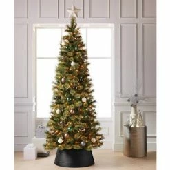 New ⭐ 25" Metal Tree Collar Matte Black - Wondershop™ ✨