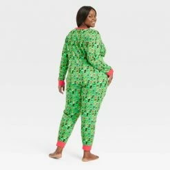 Hot Sale ✔️ Women's Multi Santa Print Matching Family Pajama Set - Wondershop™ Green 😍