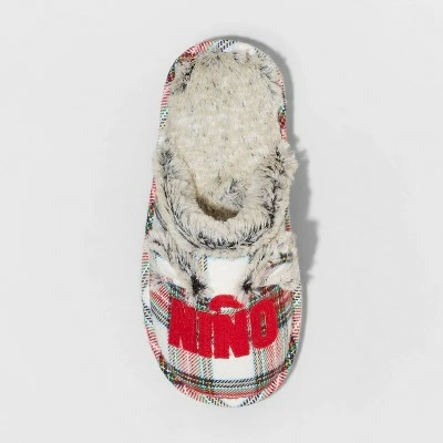 Best Sale 🤩 Boys' Nino Oso Plaid Slide Holiday Slippers - Wondershop™ Multicolor 🌟 2 Best Sale 🤩 Boys' Nino Oso Plaid Slide Holiday Slippers - Wondershop™ Multicolor 🌟 - Image 2