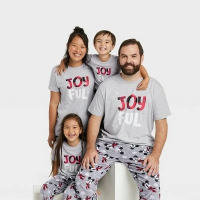 Best Pirce 🎉 Women's Holiday Joyful Matching Family Pajama T-Shirt - Wondershop™ Gray 🔔 2 Best Pirce 🎉 Women's Holiday Joyful Matching Family Pajama T-Shirt - Wondershop™ Gray 🔔 - Image 2