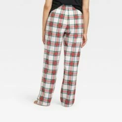 Best deal 🎁 Women's Holiday Tartan Plaid Fleece Matching Family Pajama Pants - Wondershop™ Cream ✨