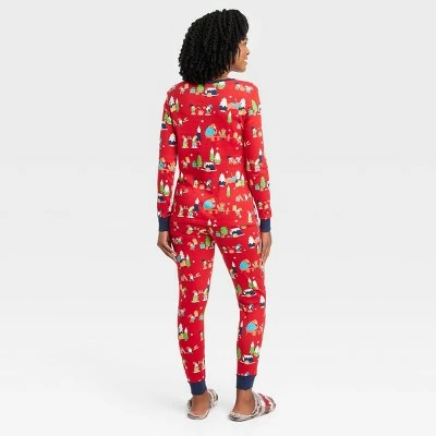 Hot Sale 👏 Women's Holiday Gnomes Print Matching Family Pajama Set - Wondershop™ Red ⭐ 1 Hot Sale 👏 Women's Holiday Gnomes Print Matching Family Pajama Set - Wondershop™ Red ⭐