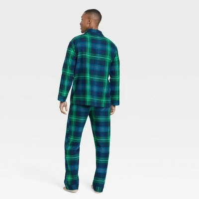 Flash Sale 👍 Men's Holiday Tartan Plaid Flannel Matching Family Pajama Set - Wondershop™ Blue 😀 1 Flash Sale 👍 Men's Holiday Tartan Plaid Flannel Matching Family Pajama Set - Wondershop™ Blue 😀