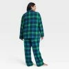 Wholesale 😀 Women's Holiday Tartan Plaid Flannel Matching Family Pajama Set - Wondershop™ Navy Blue 🔥