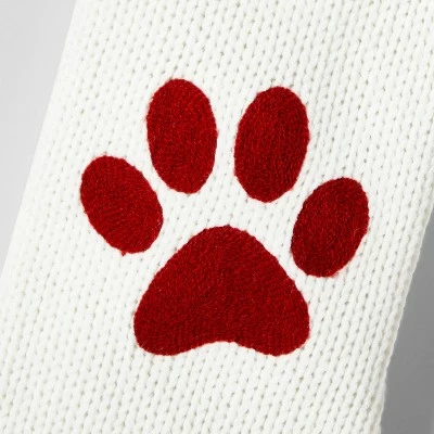 Best deal ๐ 20" Knit Monogram ๐ Christmas Stocking White Paw Print - Wondershop™ ๐ 2 Best deal ๐ 20" Knit Monogram ๐ Christmas Stocking White Paw Print - Wondershop™ ๐ - Image 2
