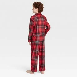 Budget 🎉 Kids' Holiday Tartan Plaid Flannel Matching Family Pajama Set - Wondershop™ Red 🤩