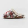 Cheapest 🌟 Girls' Lil Elf Plaid Slide Slippers - Wondershop™ Multicolor 😍