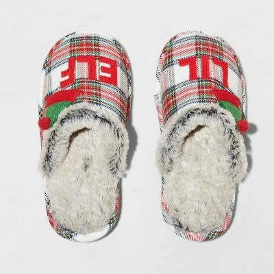 Cheapest 🌟 Girls' Lil Elf Plaid Slide Slippers - Wondershop™ Multicolor 😍 4 Cheapest 🌟 Girls' Lil Elf Plaid Slide Slippers - Wondershop™ Multicolor 😍 - Image 4