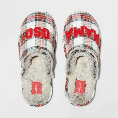 Flash Sale 🔥 Women's Mama Oso Plaid Slide Holiday Slippers - Wondershop™ Multicolor 🧨 4 Flash Sale 🔥 Women's Mama Oso Plaid Slide Holiday Slippers - Wondershop™ Multicolor 🧨 - Image 4