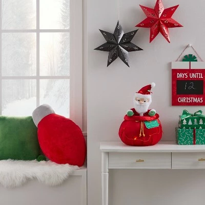 Best Pirce π 13" Santa in Bag Decorative Figurine - Wondershop™ β 1 Best Pirce π 13" Santa in Bag Decorative Figurine - Wondershop™ β