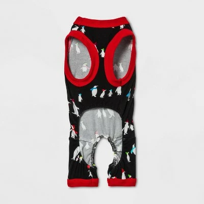 Flash Sale 💯 Dog and Cat Holiday Penguins Print Matching Family Pajama Set - Wondershop™ Black 💯 2 Flash Sale 💯 Dog and Cat Holiday Penguins Print Matching Family Pajama Set - Wondershop™ Black 💯 - Image 2
