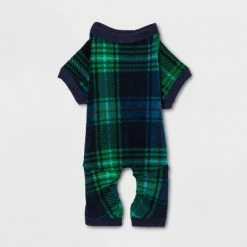 Deals 💯 Dog and Cat Holiday Tartan Plaid Flannel Matching Family Pajama Set - Wondershop™ Navy Blue 🌟