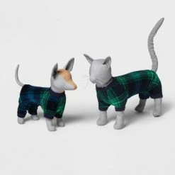Deals 💯 Dog and Cat Holiday Tartan Plaid Flannel Matching Family Pajama Set - Wondershop™ Navy Blue 🌟 -Wondershop Elegant Shop unnamed file 571