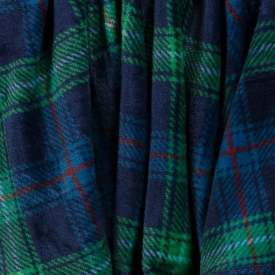 Flash Sale π Plaid Printed Plush Throw Blanket Blue/Green - Wondershop™ π 3 Flash Sale π Plaid Printed Plush Throw Blanket Blue/Green - Wondershop™ π - Image 3