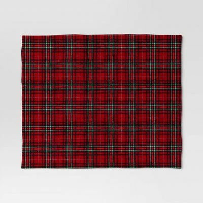 Hot Sale ๐ Tartan Plaid Printed Plush Throw Blanket Red - Wondershop™ ๐ 2 Hot Sale ๐ Tartan Plaid Printed Plush Throw Blanket Red - Wondershop™ ๐ - Image 2
