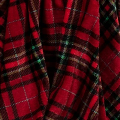 Hot Sale ๐ Tartan Plaid Printed Plush Throw Blanket Red - Wondershop™ ๐ 4 Hot Sale ๐ Tartan Plaid Printed Plush Throw Blanket Red - Wondershop™ ๐ - Image 4